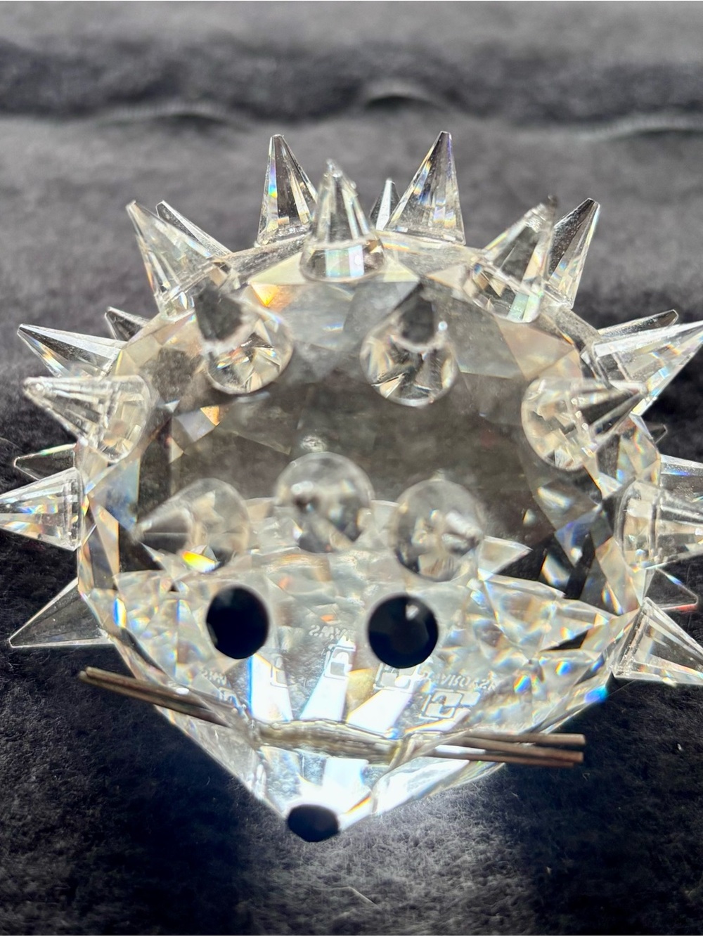 Swarovski Clear Crystal Hedgehog Sculpture